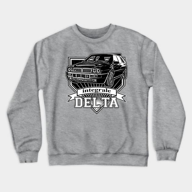 Delta Integrale Crewneck Sweatshirt by CoolCarVideos